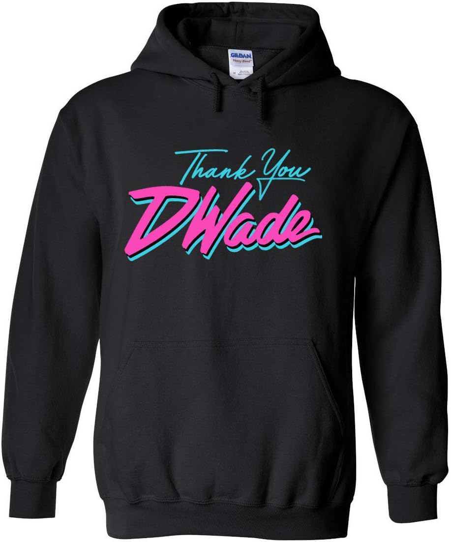 PROSPECT SHIRTS Black Miami D Wade Thank You Hooded Sweatshirt