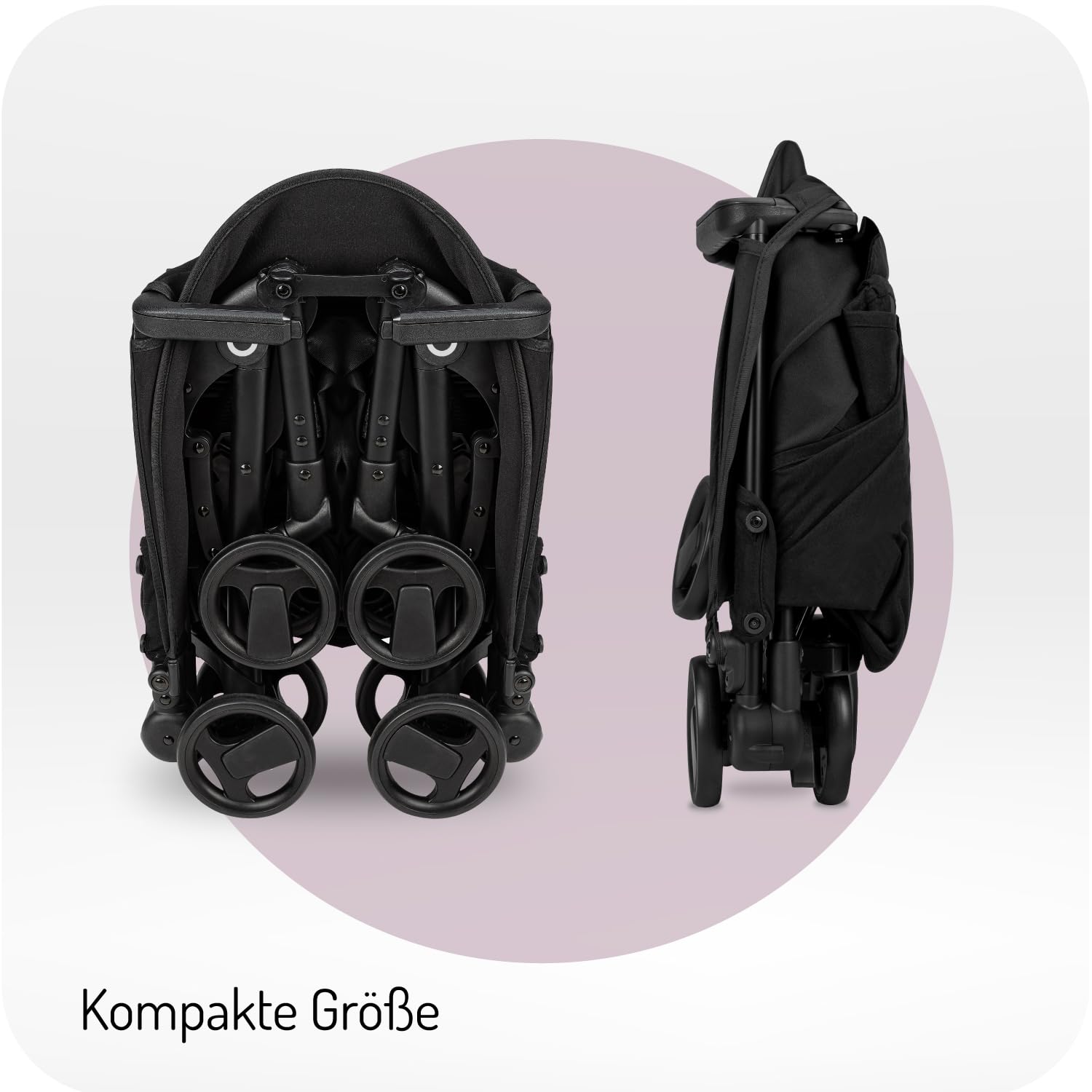 MoMi GRACE Reise Buggy Klein Zusammenklappbar - Kinderwagen Klappbar für Kinder bis 15kg ab 6 Monaten - Reisebuggy für Handgepäck Geeignet - Kinderbuggy Leicht 6,2kg - 5-Punkt-Sicherheitsgurt 6