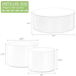 KEVINSPACE Modern Coffee Table Set, 3-Piece