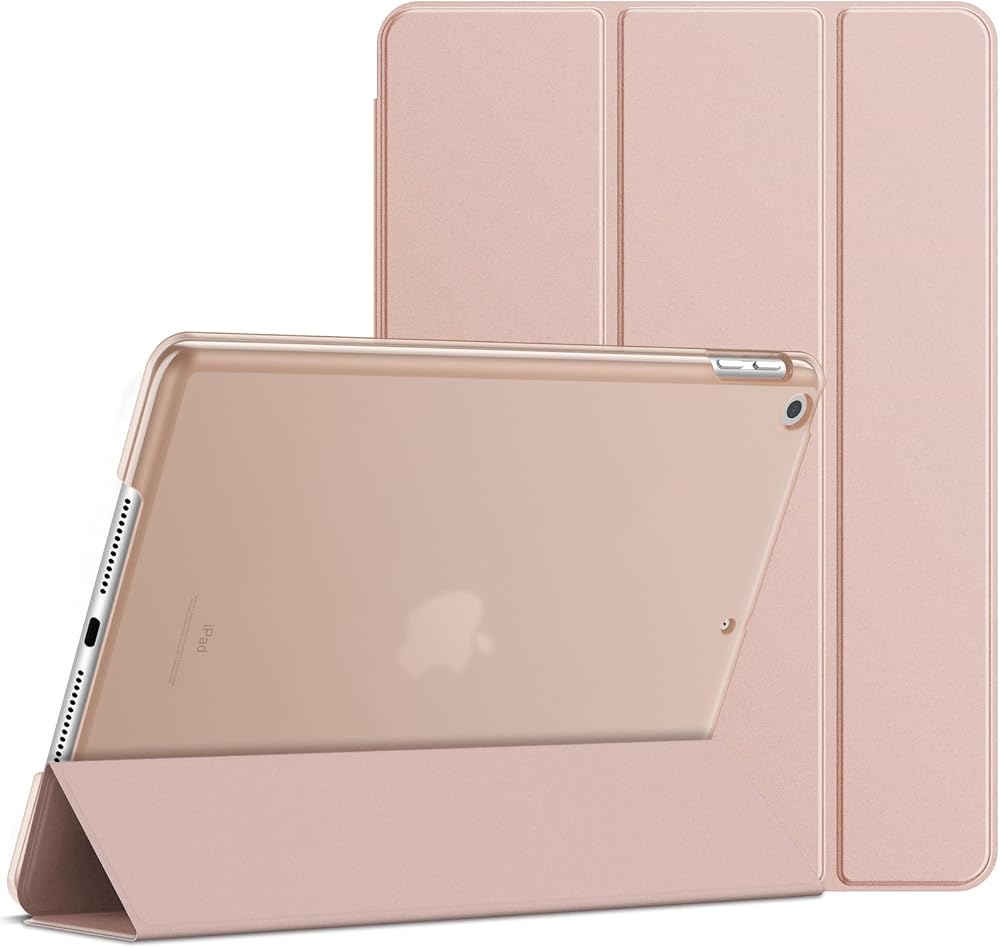 JETech Case for iPad 9/8/7 10.2-Inch Rose Gold Auto Wake Sleep