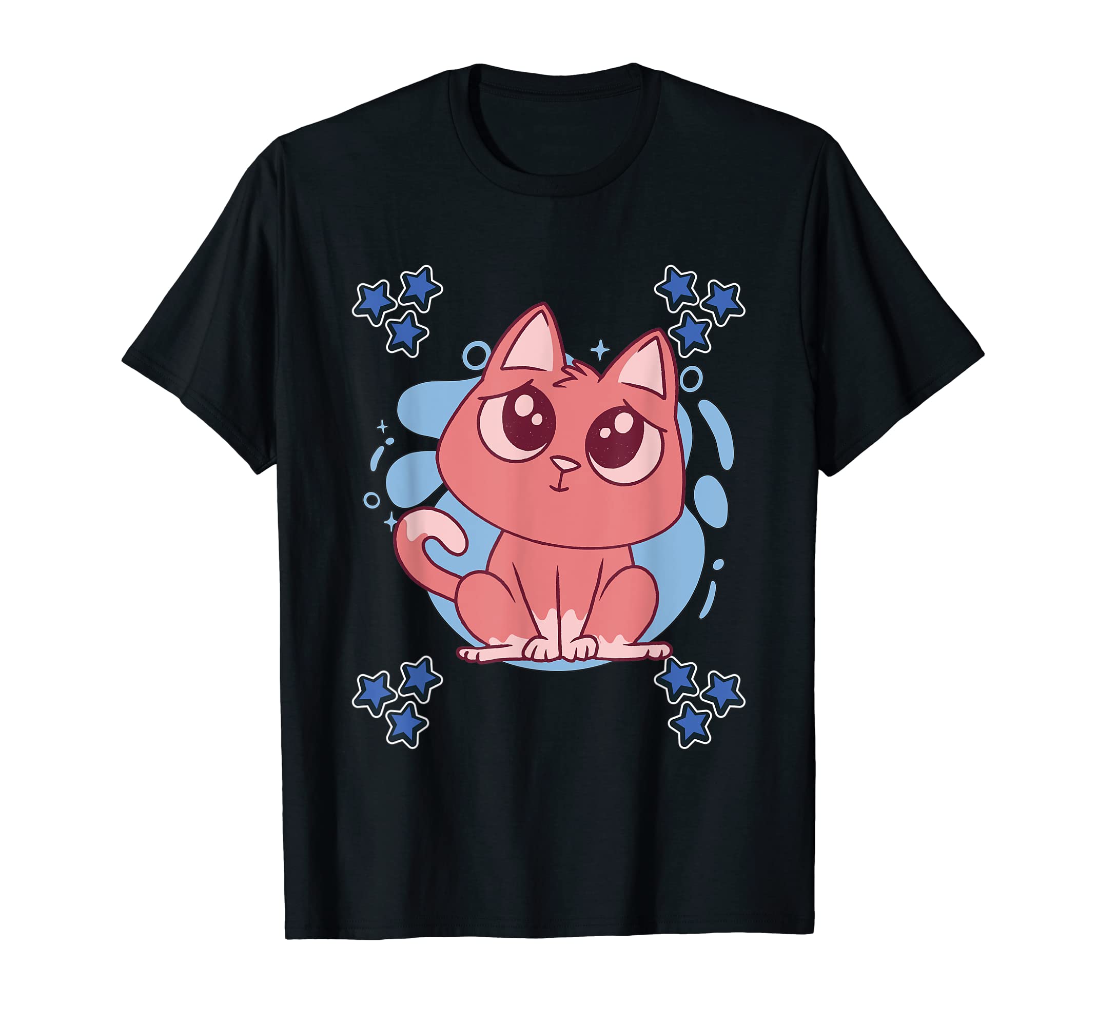 Cat Blue Design Kitten Stuff Cats T-Shirt