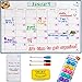 Monday to Sunday Dry Erase Magnetic Calendar Whiteboard - 1612