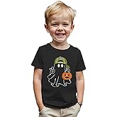CM C&M WODRO Halloween Shirt for Toddler Baby Boy Funny Ghost Pumpkin T-Shirt Spooky Kids Season Short Sleeve Gift Tee Tops