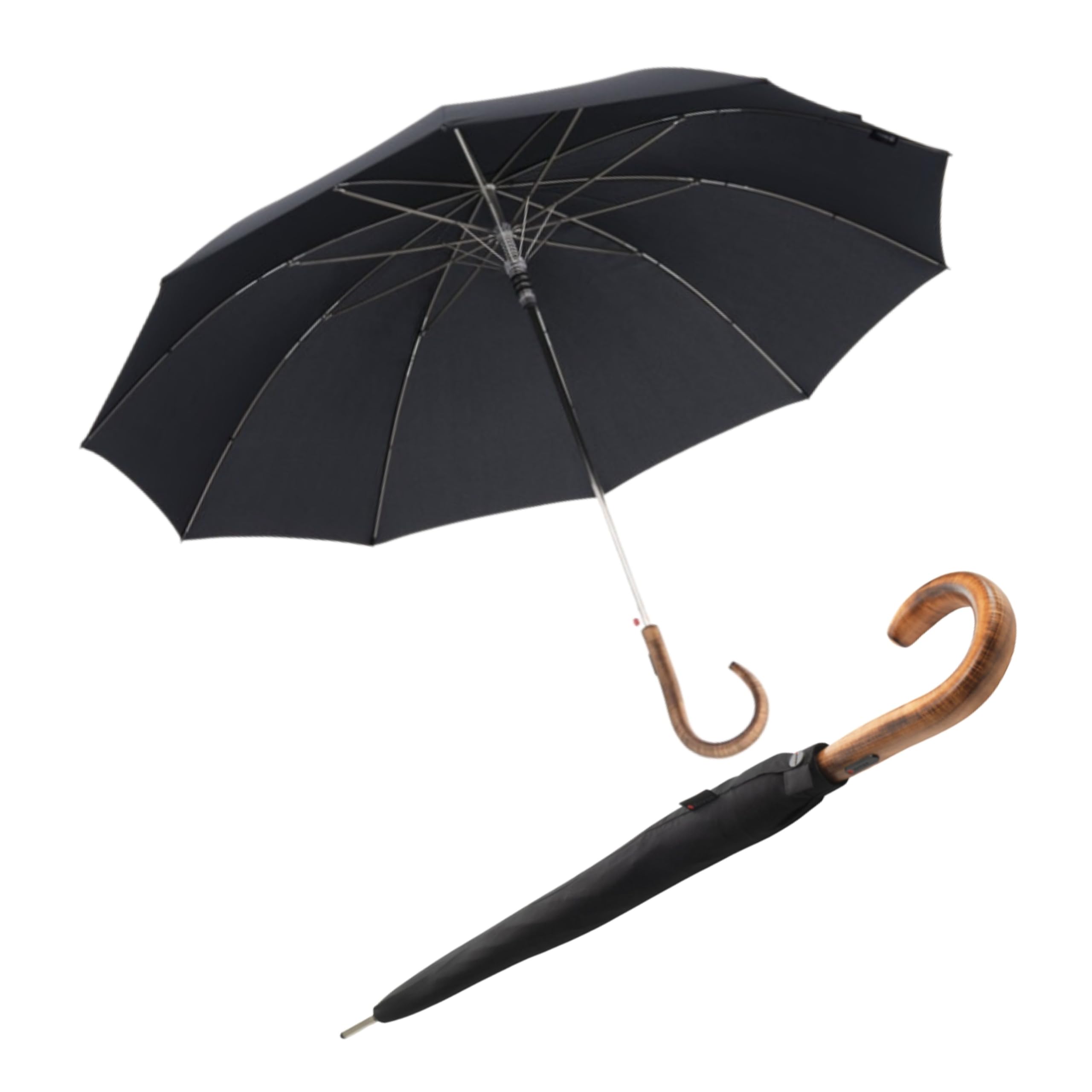 Knirps S.770 Long Automatic Stick umbrella, 94 cm, Black