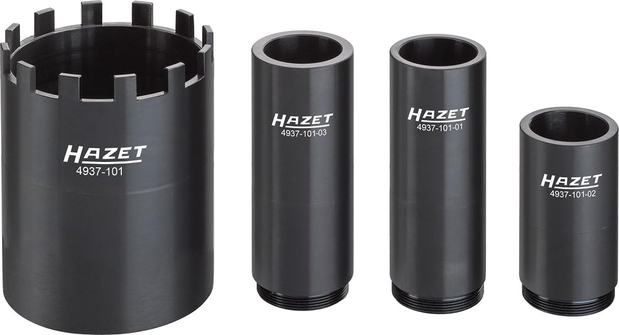 HAZET 4937-101/4 20 mm Square Hollow Commercial Vehicle Pin Wrench Set - Burnished