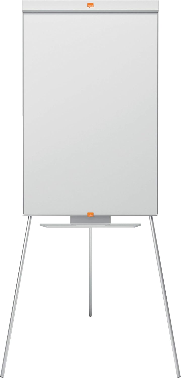 Nobo Barracuda Magnetic Whiteboard, Flipchart Easel with Adjustable Tripod Stand, 680 x 1840 x 680 mm, White : Office Products