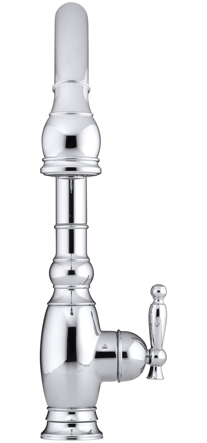 Polished Chrome Kohler K 690 Cp Vinnata Kitchen Sink Faucet