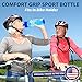 NES 27 oz BPA Free Sports Water Bottle, Blue