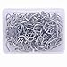 100 Pcs Stainless Steel 1 Inch S Hook Connectors KEY S-shaped Hangers Ornament Hooks for Jewelry, Key Ring, Key Chain, Pet Name Tag, Wood Circles, Chain Hardware,Fishing Lure,and Key Ring Assembly