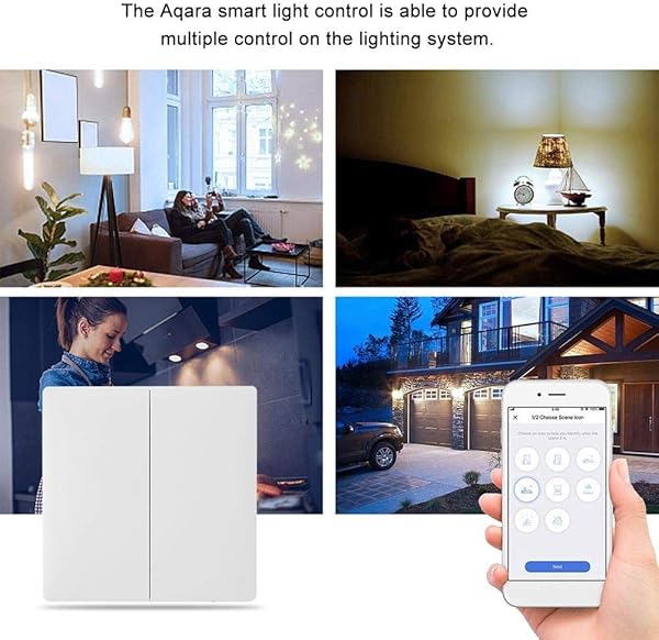 Faceuer Drahtloser Wandschalter digitaler Smart Switch mit Fernbeleuchtungssteuerung elektronischer Smart Switch Ersatz fr das Wohnzimmer im HomeOne Click Version