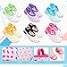 Yimaler 6-Pack Anti-Slip Baby Socks Sneakers for 8-36 Months Babies with Free Hairpin