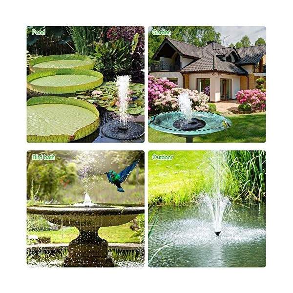 Solar-Fountain-PumpFloating-Outdoor-FountainFree-Standing-1W-Bird-Bath-Fountain-Pump-for-Garden-and-Patio-Solar-Panel-Kit-Water-Pump Solar Fountain Pump,Floating Outdoor Fountain,Free Standing 1W Bird Bath Fountain Pump for Garden and Patio, Solar Panel…