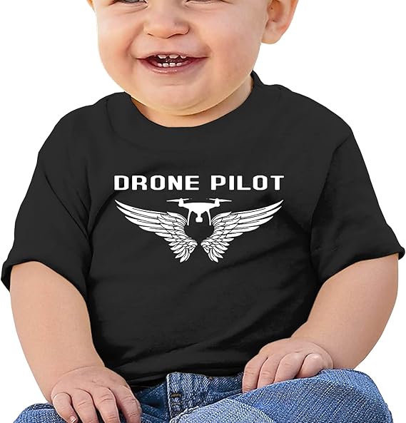 Amazon Co Jp Drone Pilot Tシャツ ベビー服 半袖 丸襟 かっこいい 新生児 ベビー 子供服 夏 肌着 ふんわり 男女の子兼用 子供の日 プレゼント 誕生日 ギフト 約6ヶ月 2歳 服 ファッション小物