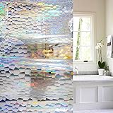 Wimaha 55W x 72L IT IS NOT A STANDARD SIZE SHOWER CURTAIN 55 inches Width Shower Curtain Mildew Resistant Shower Curtain Liner Colorful