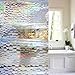 54W x 72L EVA Shower Curtain, Wimaha 54 inch Width Shower Stall Liner Mildew Resistant Eco-friendly, Colorful, 54 by 72 inch