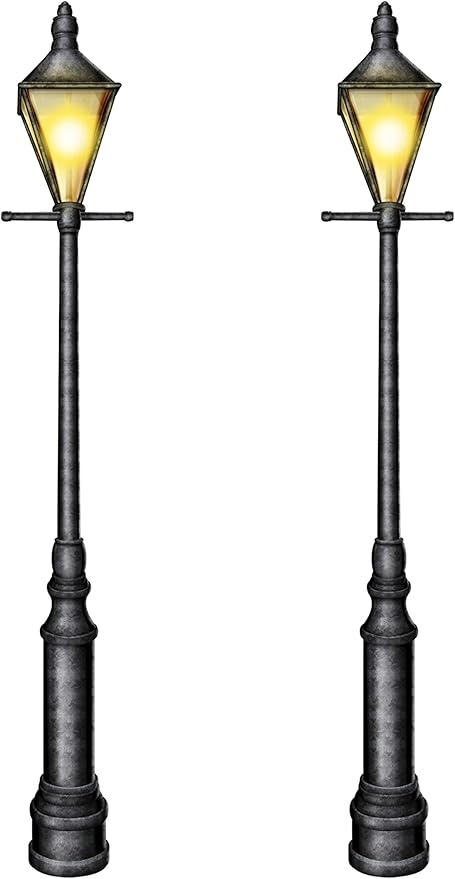 Amazon Com Beistle S57789az2 Jointed Cardstock Paper Lampposts 2