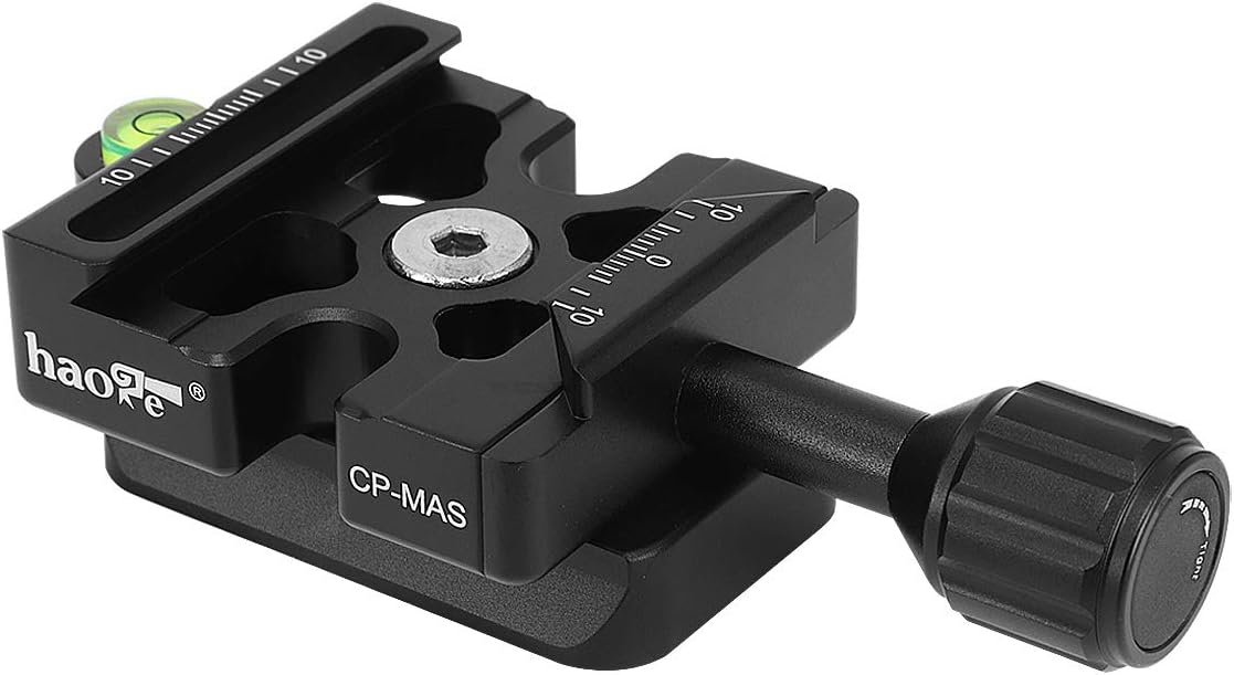 Haoge CP-MAS Quick Release Clamp Bracket with RC4 / 400PL Base Adapter Convertor for Manfrotto RC4 System to Arca-Swiss Compatible - Image 3