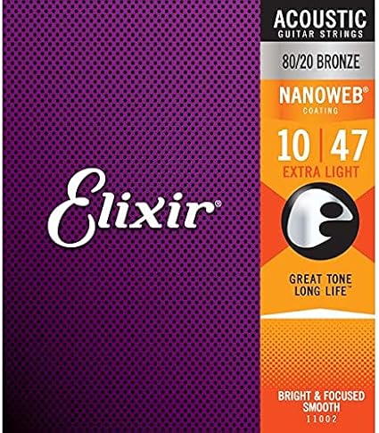 Amazon Elixir エリクサー アコースティックギター弦 80 ブロンズ Extra Light 10 47 X3セット 楽器 音響機器 楽器