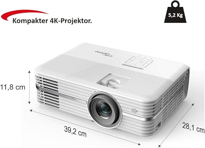 OPTOMA TECHNOLOGY UHD40 - Proyector 4K Home Cinema Ultra HD, 2400 ...