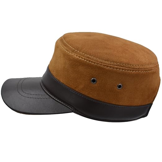 suede military cap