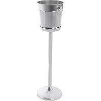 BirdRock Home Stainless Steel Wine Cooler with Stand - Party Drink Cooler Holder - Handles - Wine Chiller - Free…
