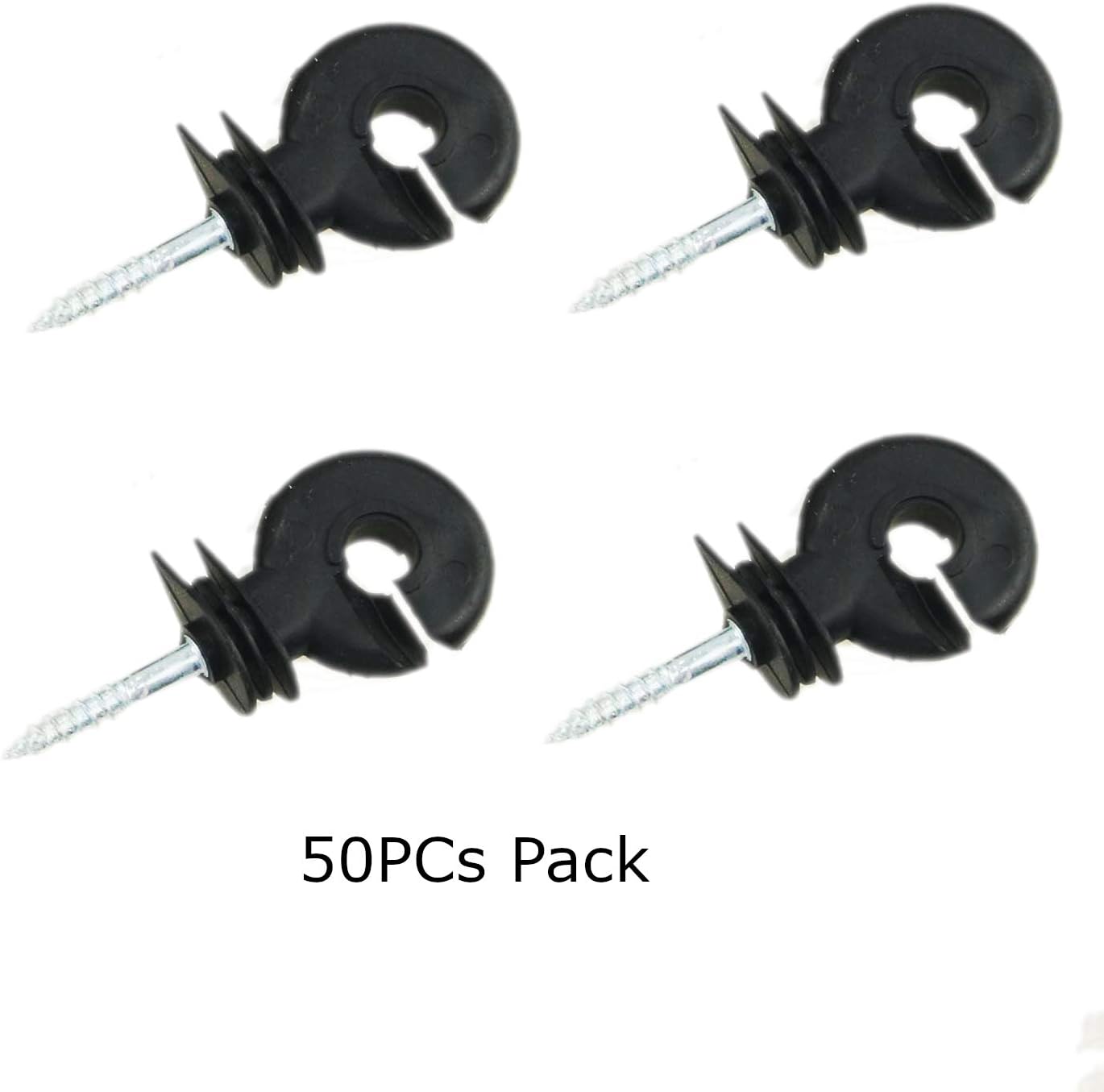 50X Pack Electric Fencing Wire Ring Insulators Horse Cattle Animal