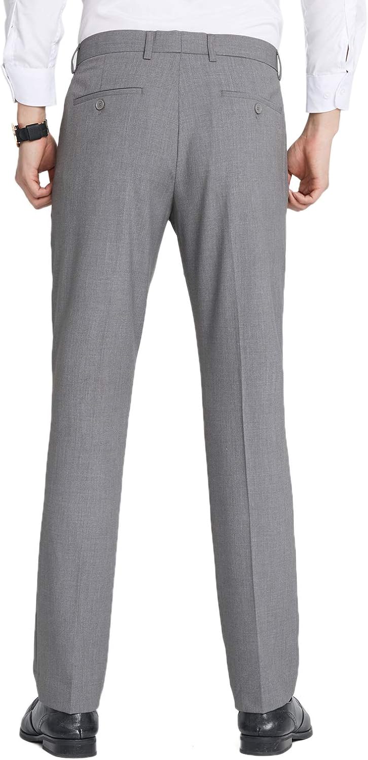 TALITARE Pantaloni da Abito Uomo Slim Fit Pantaloni da Smoking Elastici ed  Eleganti lencicol Pantaloni da smoking Abiti e giacche
