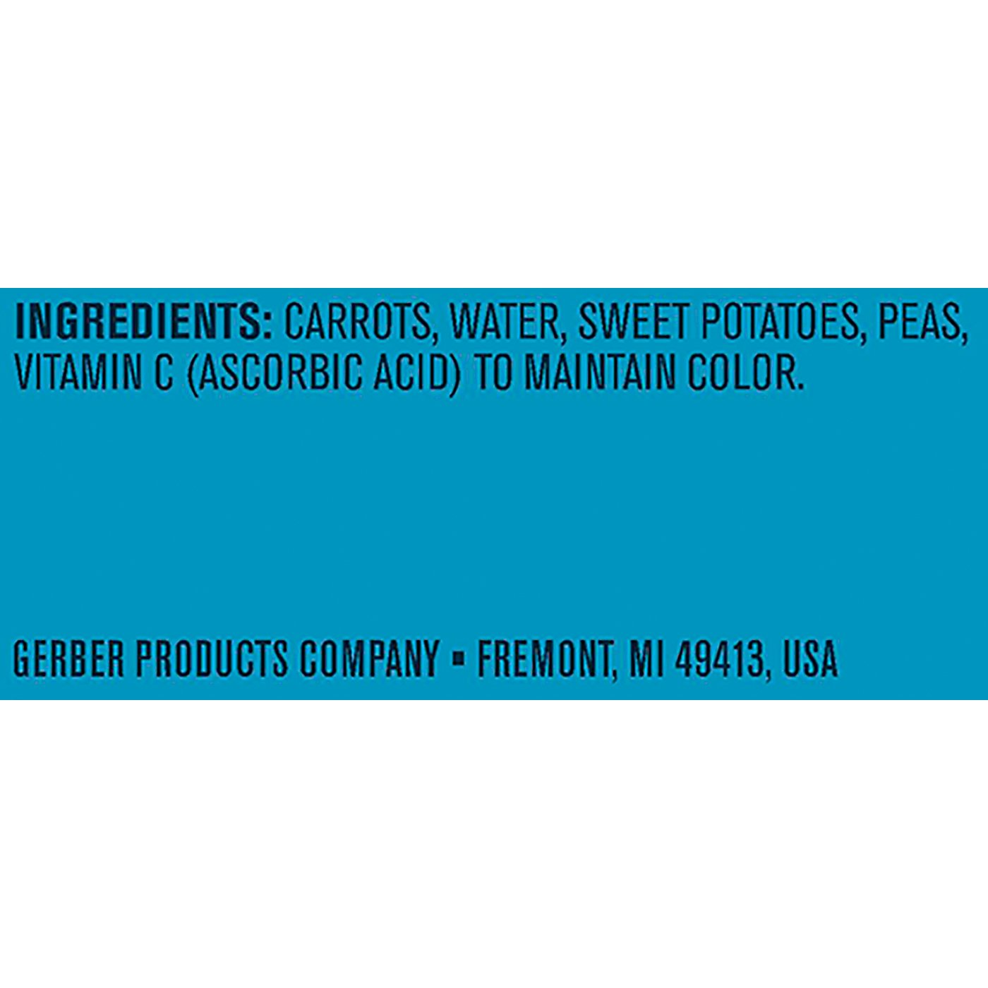 gerber carrot sweet potato pea