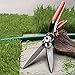 Kings County Tools Grass Trimming Shears | 5-1/4″ Steel Blades | Rotating Handle for Angled Cuts | Strong Spring Mechanism | Simple & Secure Safety Lock | Made in Italythumb 1