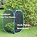 Qingo Collapsible Insect and Butterfly Habitat cage Terrarium Pop up open - 23.6 Inches Tall (White) (Black)