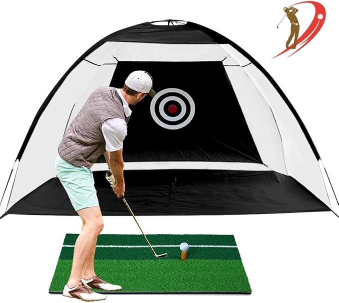 Airsnigi Golf Practice Net, 2M Foldable Golf Net Practice Driving