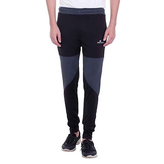 grey cotton full length track pant