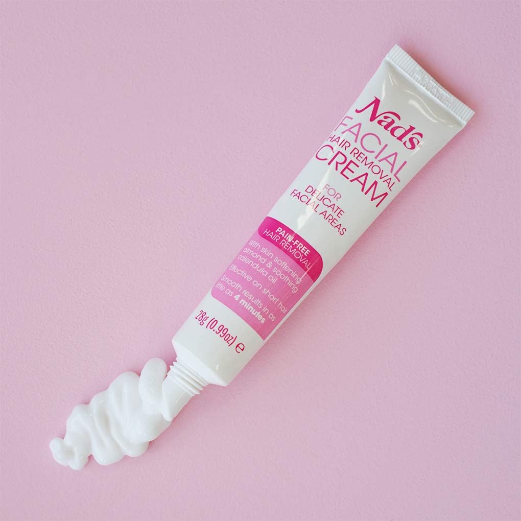 Nad's Facial Hair Removal Cream and Soothing Balm, All Skin Types, Face hair Remover, 28g (packaging may vary) - Image 3