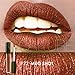Focallure Lipstick Metallic Red Lipgloss Makeup Womens Sparkly Glitter Stay On Long Lasting Glossier Colorstay Liquid Waterproof Lip Gloss Dark Red