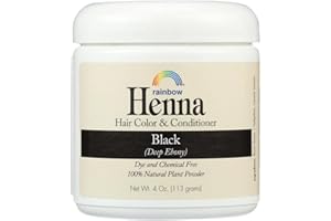 Rainbow Research Henna Hair Color and Conditioner Persian Black Deep Ebony - 4 oz