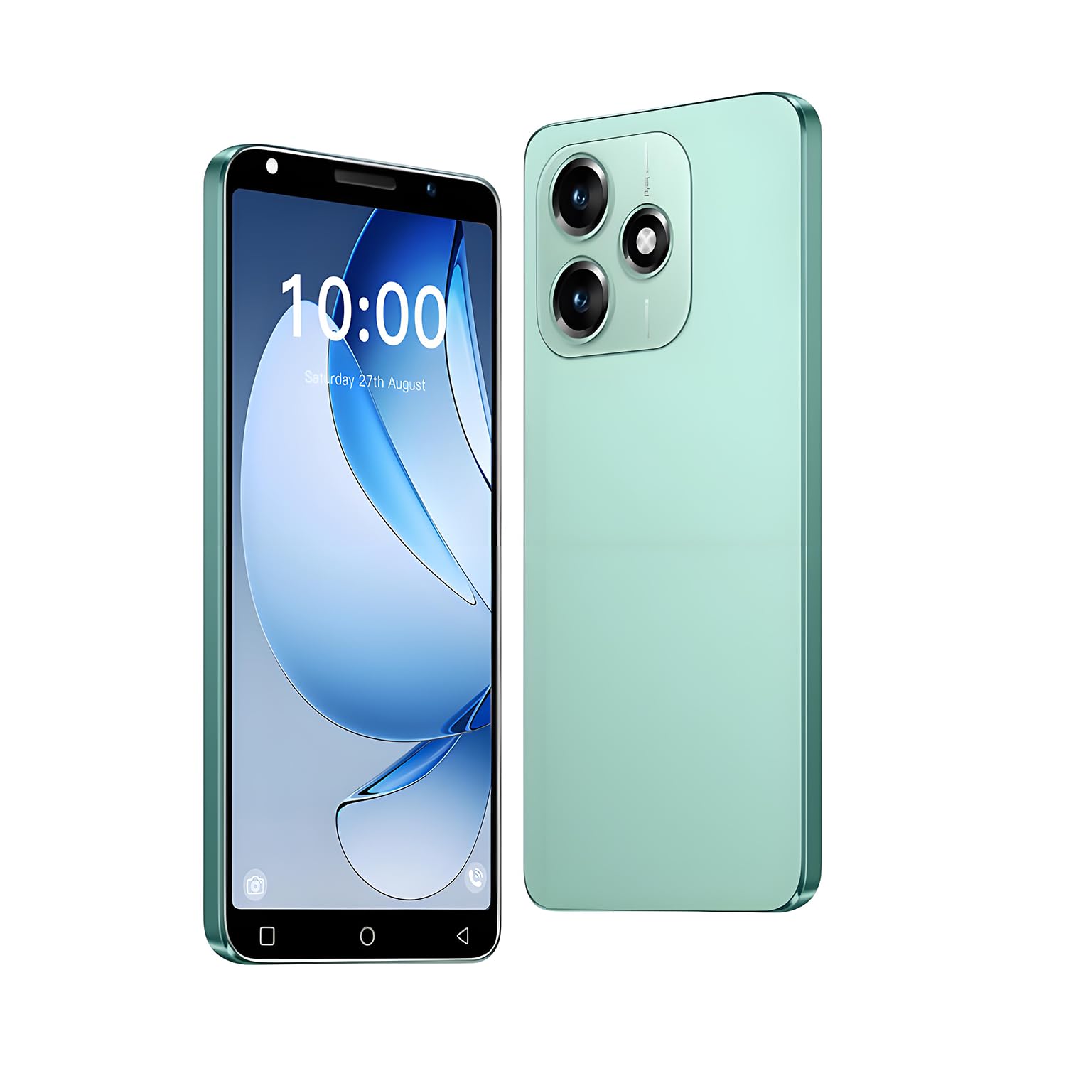 KostSell 3G Mobile Phone, 5.0'' HD Screen, Android 9.0 OS,16GB ROM (SD to 128GB), Dual SIM Dual Cameras，3500 mAh Big Battery, Face ID Unlocked Cell Phones (Note14Pro-Green)