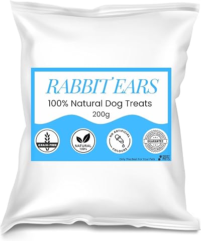 Hungry Pets Premium Natural Dog Treat Rabbit Ears 200g