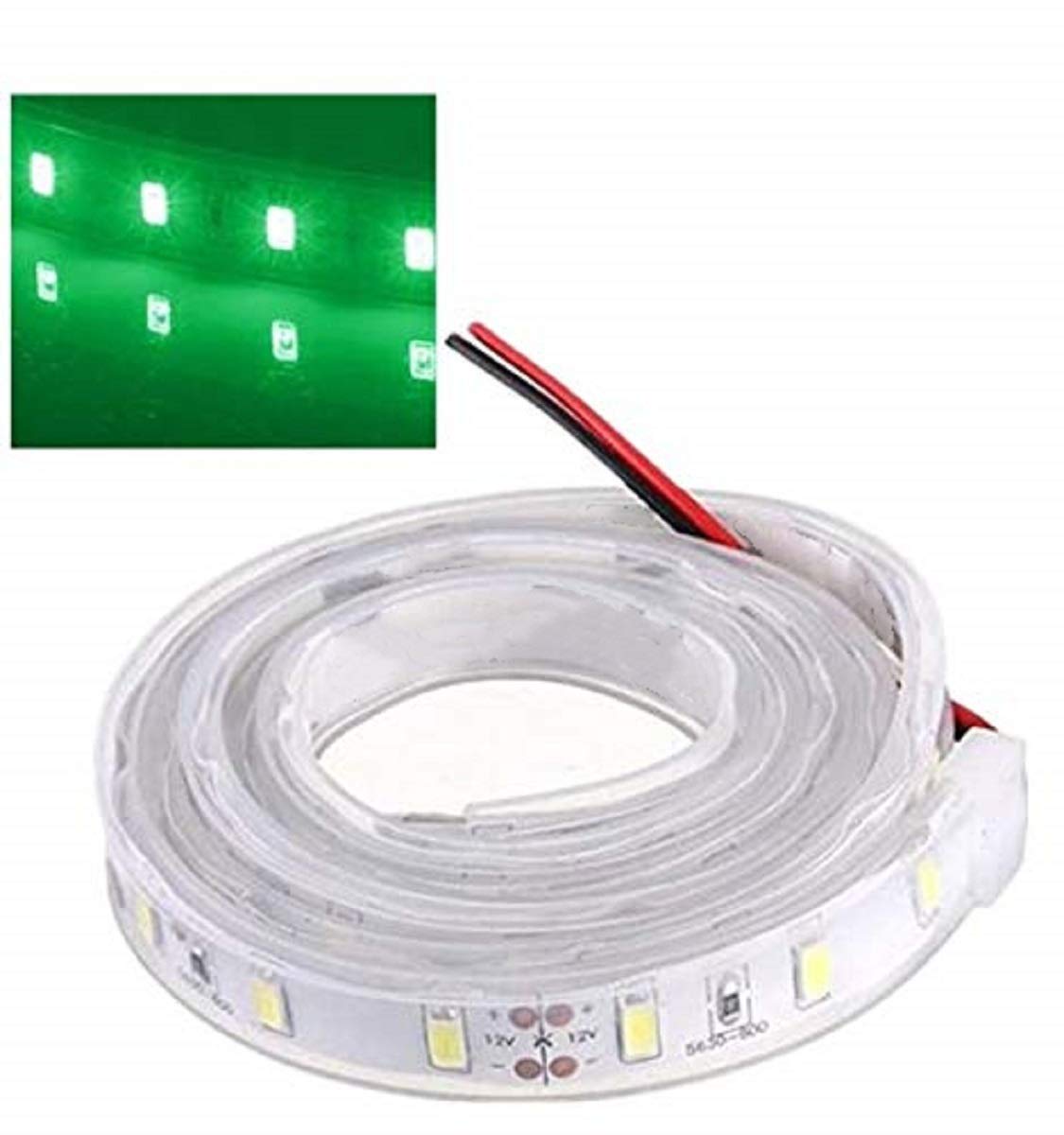 MASUNN 1M 5630 SMD LED Silicone Strip Light Green light Waterproof 12V