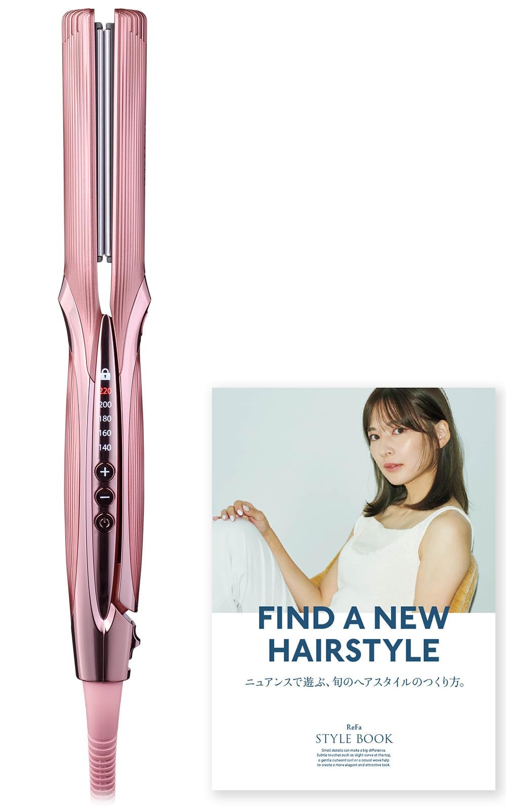 【公式ストア限定】 リファ ストレートアイロン プロ/ReFa STRAIGHT IRON PRO （ピンク） ヘアアレンジガイドブック付き商品画像