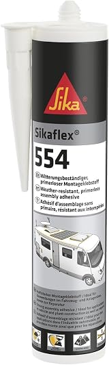 Sika Sikaflex-554 Black Mounting Adhesive 300ml - High Dynamic Load, Weather view 1