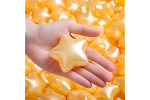 TRENDPLAY Ball Pit Balls Star Ball for Ball Pit -Plastic Ball Different Shapes Non-Toxic Crush Proof Play Balls Play Tent Pool Playpen Christmas Party Decoration