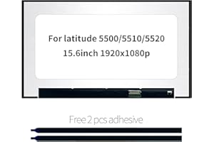 YOUYUANLTD LCD Screen Replacement for DELL Latitude 5520 5510 5500 FHD 1920X1080P LED Non-Touch IPS Display （30Pin for Non-Touch）