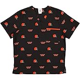 Fabrique Innovations NFL Unisex Repeat Logo Scrub Top