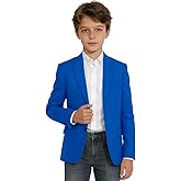 YuanLu Boys Suit Jacket Formal Dress Jacket Slim Fit Sport Coat for Kids