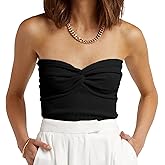 EFAN Womens Tube Tops Summer Outfits Cute Crop Tops 2026 Beach Vacation Spring Fashion Y2K Strapless Sleeveless Clothes