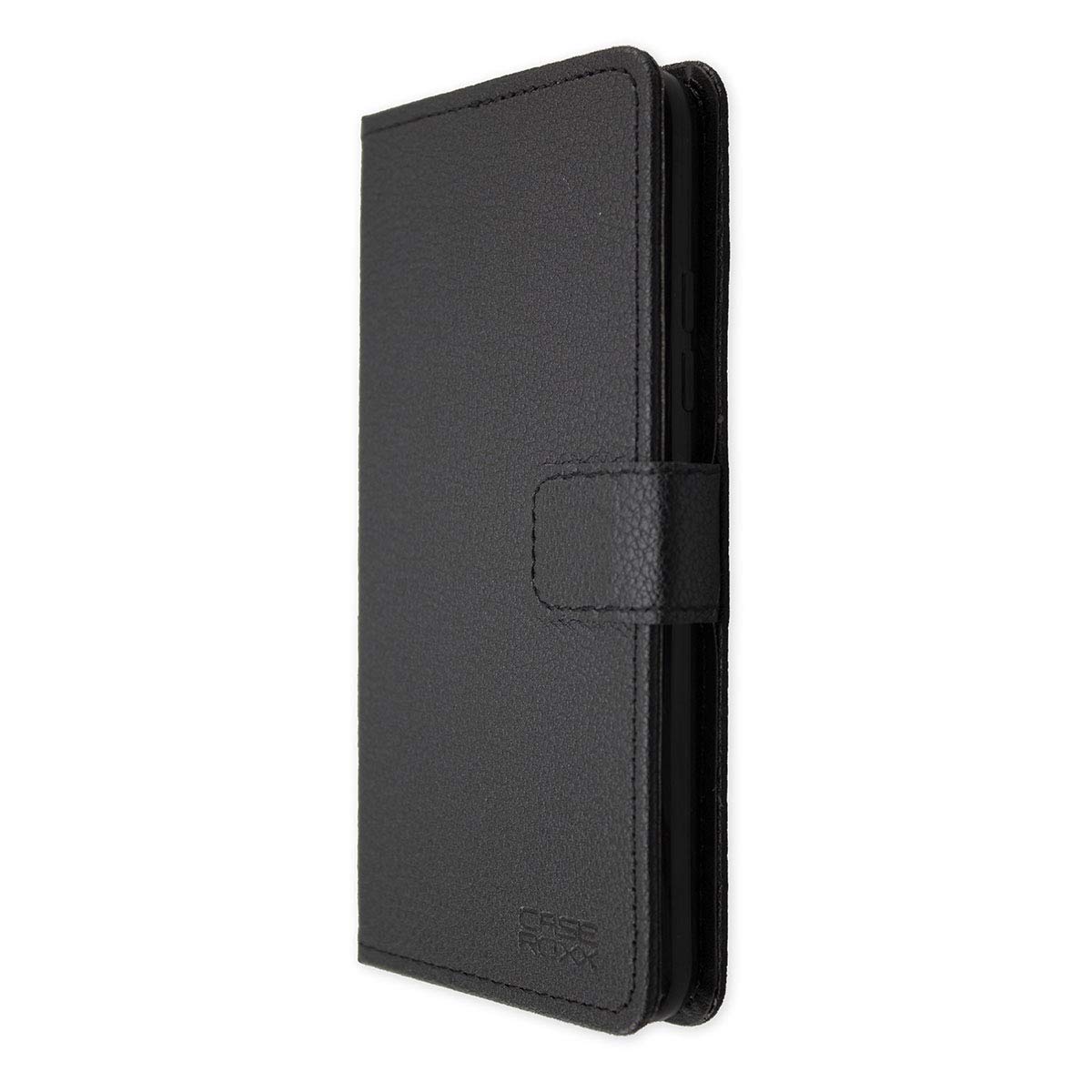 caseroxx Bookstyle-Case for Gigaset GS370 / GS370 Plus, Cover, faux leather, black, Card Slots & Magnetic Closure
