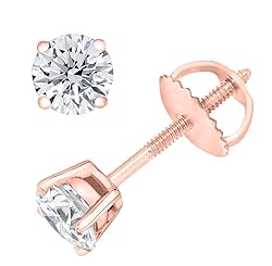 PARIKHS Round Diamond stud Premium Quality Screw