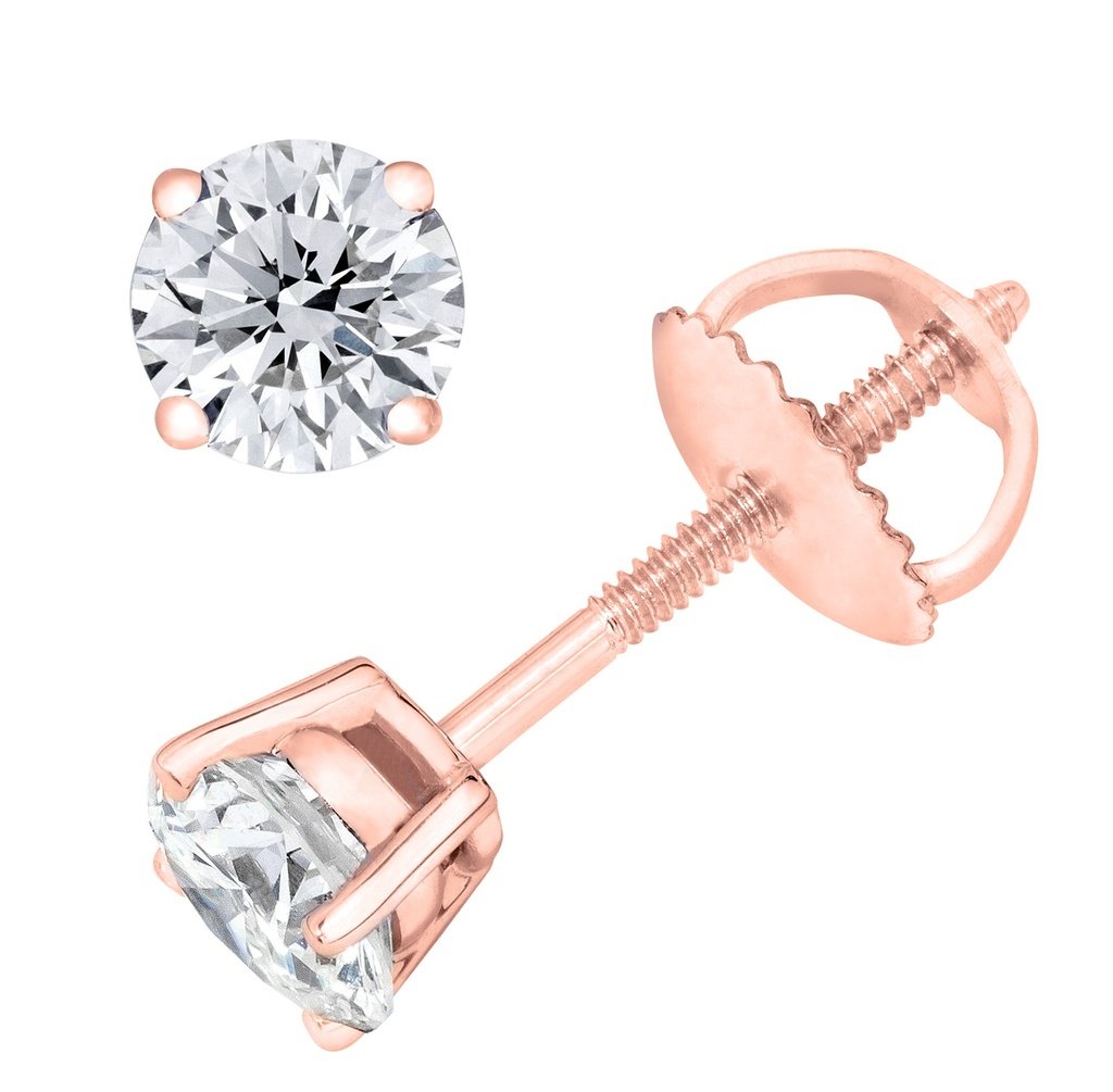 PARIKHS Round Diamond stud Premium Quality Screw