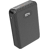 GAROERFAR 12000mAh Battery Pack for Heated Vest-5V/7.4V Rechargeable Power Bank with LED Display and DC/USB Output for Heated Jacket,Fast Charging Powerbank Compatible with iPhone iPad Samsung