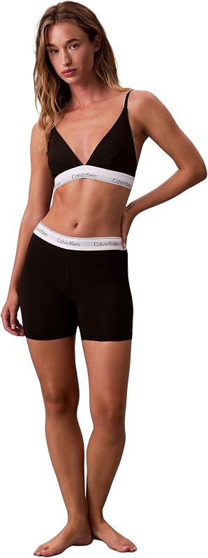 Donna Pantaloncini Hipster Boxer Brief con Fascia con Logo, Nero (Black), XS